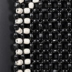 Road Comforts Wood Beaded Seat Cover Back Massage Cushion for Stress Free - Keeps Back from Getting Sweaty While Driving 1PC (Black)
