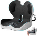 Ergonomic Seat Cushion,Office Chair Cushion with Lumbar Support Pillow,Car Orthopedic Seat Cushions,Designed for Sciatica,Tailbone,Back Pain Relief,for Office,Car,Truck,Home,Desk Chair