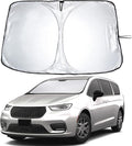 EcoNour Windshield Sunshade for Chrysler Pacifica 2017-2024 2025 2026, Sun Visor for Front Windshield & Window Sun Shade Cover, UV Heat Blocker & Protector, Car Accessories