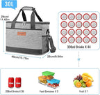 Insulated Cooler Bag Soft Cooler Bag for Men/Women with Shoulder Strap, Leakproof for Camping, Travel, Picnic, Work (30L)