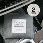 Moso Natural Scent-Free Odor Elimination Clean Car Set (1) Scent-Free Car Air Freshener Spray & (1) Moso Bamboo Charcoal Air Purifying Bag