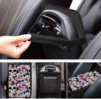 Dreaweet Sugar Skull Center Console Armrest Pad Cover Halloween Car Accessories Soft Comfort Arm Rest Cover Pad Universal Middle Console Covers for Cars SUV Truck Sedan