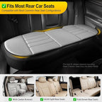 kingphenix 5-Piece Memory Foam Car Seat Cushion Set with Full Back Support Pillow, Comfort for Long Drives & Road Trips, Universal Automotive Comfort for Most Car, Van, Truck, SUV, Gray