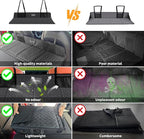 EULANT Portable Air Mattresses for Sleeping,Synthetic Leather Car Rear Seat Mattress Extension Plate,Folding Car Bed Mattress Increase Travel Trunk Space & Car Bed Camping Space for Car/SUV/Model Y/3