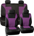 TLH Car Seat Covers Premium 3D Air Mesh Automotive Seat Covers Full Set Purple Seat Covers Airbag Compatible and Split Rear Car Seat Cover Universal Fit Interior Accessories for Cars Trucks and SUV