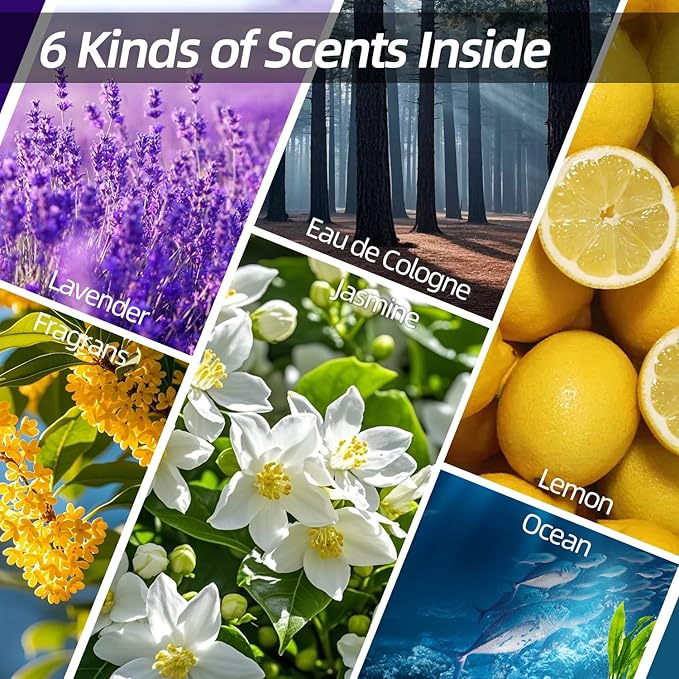 EGKimBa 30 Packs Air Scents Stick for Car Star Lights Projector, Car Air Freshner Refill