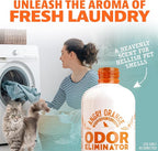 Angry Orange Pet Odor Eliminator Concentrate for Cat Urine and Smells - Fresh Scent - 8 oz (Makes 128 oz of Cleaner)