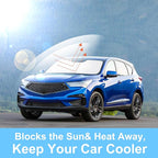 Windshield Sun Shade Custom Fit for 2019-2024 2025 2026 AcuraRDX RDX Accessories Foldable Sunshade Sun Blocker Protect Car from Sun Rays & Heat Damage Keep Car Cooler