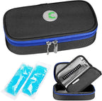 YOUSHARES Insulin Cooler Travel Case - Medication Diabetic Insulated Organizer Portable Cooling Bag for Insulin Pen and Diabetic Supplies with 2 Cooler Ice Pack