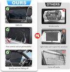 XCBYT 4 Pack 2023-2024 Honda CRV Window Shades with Breathable Mesh Window Covers 99% Sun UV Blackout Keeps Cool Car Privacy Curtains for Breastfeeding, Napping, Dressing, Camping