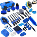 36Pcs Car Detailing Kit, Car Detailing Brush Set, Car Cleaning Kit, Auto Detailing Tools for Interior Exterior Wheels, Professional Car Wash Accessories with Windshield Cleaning Tool and Storage Box