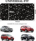 Woanger Windshield Sun Shade Foldable Car Front Window Covers for Car Accessories Sun Heat UV Rays Visor Protector Protection for Universal Cars SUV Truck (Moon Star)