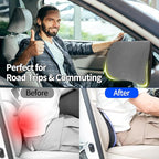 Lumbar Support Pillow for Car, Lower Back Support for Driving Seat Memory Foam Lumbar Pillow for Office Chair - Back Pain Relief for Car Seat, Wheelchair (Dark Gray)