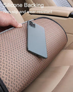acdiac Universal Ice Silk Car Seat Cover Summer Auto Cool Cushion Breathable Cozy Non-Slip Car Seat Pads 3pcs/Sets (Black)