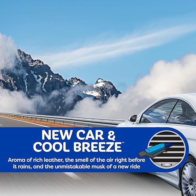 Refresh Your Car! Vent Air Freshener (New Car /Cool Breeze Scent, 6 Pack)