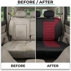 FH Group Automotive Car Seat Covers Rear Set Premium 3D Air Mesh Seat Covers, Airbag Compatible and Split Bench Cover Universal Fit Interior Accessories for Cars Trucks and SUVs - Burgundy