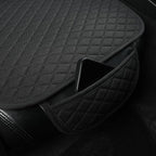 West Llama Linen Car Seat Covers,Bottom Seat Covers for Cars Include 1 Pair Front Driver Seat Pad Mat and 1 Rear Bench Cover Universal Fits 90% Vehicles,SUVs,Cars,Sedans(3Piece-Black)