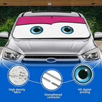 eygeufg Windshield Shade, Car Sun Shade for Front Windshield (Pink, Standard)