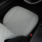 West Llama Linen Car Seat Covers-Breathable & Soft-Front Car Seat Protector Universal Fit 90% Cars,SUVs,Trucks,Diamond Pattern- 1Piece,Gray