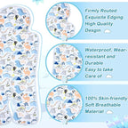 Pinkunn Gel Car Seat Baby Cooling Pad for Summer Breathable Stroller Cooler Pad Multifunctional Carseat Cooling Mat for Baby Child Dining Chair Safety Seat Stroller(Blue,Dinosaur)