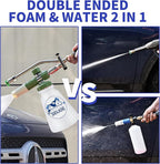 Selkie Foam Cannon with Double Tip Attachment,Adjustable Pressure Washer Foam Blaster with with Dual-Connector Accessory,5 Power Washer Sprayer Nozzles, 1/4" Quick Connect, 3600 PSI