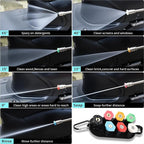 Selkie Turbo Nozzle for Pressure Washer, 4000 PSI Rotating Turbo Nozzle 1/4" Quick Connect, 7 Pieces Spray Nozzle Tips & Nozzle Holder, Additional 1.1 mm Orifice Nozzle