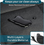 Veckle SUV Cargo Liner for Dogs, Water Resistant Trunk Cover with Side Flaps, Compact to Mid-Size Fit Cargo Area Protector with Bumper Flap for Smaller SUVs, Black