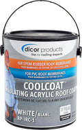 Dicor RP-IRC-1 CoolCoat Roof Coating - White, High-Performance Formula, 1 Gallon