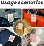 Coquette Pink Floral Christian Car Air Freshener 4 Pcs - Girly Pink Bow Religious Hanging Air Freshener 4 Pcs for Cars Closet Drawer Books, Cute Christian Accessories Mirror Gifts for Women Girls