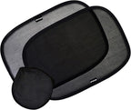 Enovoe Car Window Shades for Baby (2 Pack) - 21x14 Inches Sun Shade Blocker, Cling - Glare Shield and UV Rays Protection for Your Child - Side Windows Screens for SUV- Mesh Window Shades for car Baby