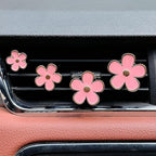 8pcs Cute Five-Petal Flower Car Air Vent Fragrance Clip Daisy Car Air Freshener Air Conditioning Outlet Clip Car Inter Decor (light pink purple, Ocean)