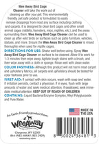 Wee Away Bird Cage Cleaner for Small Cages, Droppings Remover, Enzyme Cleaning Spray for Perches, Feeders, and Walls, Unscented, 16 fl oz