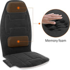 Snailax Vibration Back Massager with Heat, Massage Chair Pad with Neck Lumbar Memory Foam, 10 Vibration Motors,5 Modes, Gifts, No shiatsu