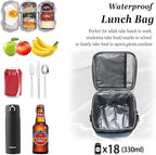 TuErcao Insulated Cooler Bag 6/24 Can Collapsible Leakproof Soft Sided Cooler for Car, Portable Foldable Small Ice Chest for Beach Camping Picnic Travel, 5/15qt Lunch Box for Men Work