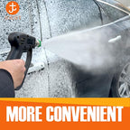 JOEJET Pressure Washer Gun with Swivel, Short Power Washer Gun with 5 Spray Nozzle Tips, 3/8" Quick Connect Plug and M22-14/15mm Fittings