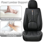 Black Car Seat Covers for Ford Bronco Sport 2021-2025 Car Seat Cover, PU Leather, 5 Piece Full Set, Anti-Slip, Waterproof, Beautify Interior, Beautify The Interior of Old Cars