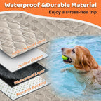 URPOWER Dog Car Seat Cover for Back Seat - Waterproof Car Seat Protector for Child Carseat & Pets, Nonslip Car Seat Covers for Cars, SUVs & Small Trucks