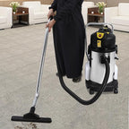 30L/8Gal Commercial Carpet Cleaner, 1000W Wet Dry Upholstery Cleaner Machine with Long Flat/Dust/Water Vacuum Head, Professional 3in1 Floor Cleaning Machine Extractor Vacuum for Carpet Sofa Curtain