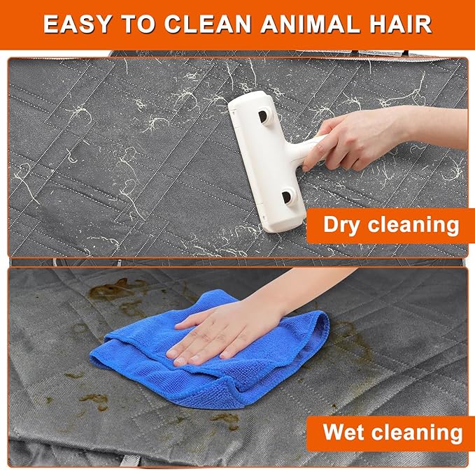 Dog Car Seat Cover Compatible with Ford Escape 2013-2025, Waterproof Pet Bench Seat Cover for Back Seat, 600D Heavy Duty Scratch Proof Nonslip Truck Seat Covers for Dogs