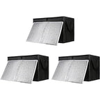 CIVJET Insulated Food Delivery Bag with Hard Bottom, XXX-Large Insulated Reusable Grocery Cooler/Hot Bags, Tote Bag for Shopping/Travel, Black, 3-Pack