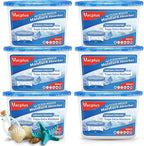 Vacplus Moisture Absorbers 6 Pack, Portable Humidity Absorber Boxes for Your Bathroom, Closet & Car, Dehumidifier with Ocean Fragrance, 10.5 Oz