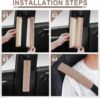 JUSTTOP 2-Pack Universal Car Seat Belt Pads Cover for A More Comfortable Driving, Seat Belt Shoulder Strap Covers Harness Pad for Car Interior Accessories(Khaki)