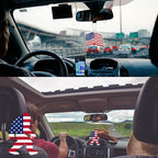 Pounchi American Flag Car Air Freshener Cards (4 Pack Refreshing Ice Scent) Funny Accessories for Car Interior Hanging Gift Rearview Pendant Supplies