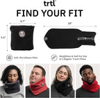 trtl Pillow - Scientifically Proven, Super Soft Neck Support Travel Pillow for Airplanes - Lightweight and Machine Washable - Ergonomic Design for Traveling on Flights, Cars, and Trains - Grey