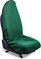 Waterproof Sweating Car Seat Cover for Post Gym Workout, Running, Swimming, Beach and Hiking, Universal Fit Non-Slip Bucket Seat Protector for Cars SUV Trucks, Machine Washable (Green)