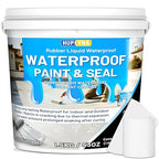 Rubber Liquid Waterproof Sealant, Waterproof Patch Seal Sealer, Cloud Gray Indoor & Outdoor Elasticity Rubber Paint, Multi Surface Foundation Leak Crack Repair-Roof Gutter Basement Water Proof Coating