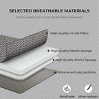 2pcs All-Season Car Seat Wraps Grey - Breathable Car Seat Covers with Anti Slip Bottom - Durable Auto Seat Cushions Universal Fit for Vehicles Cars SUV Trucks Front Seats