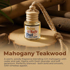 NewEleven Easter Gifts For Dad - Car Accessories Gift For Father, Birthday Gifts For Dad From Daughter, Son, Kid - Car Air Freshener Hanging 2 Pack, Mahogany Teakwood Essential Oil Diffuser