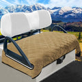 YOKYHOM Golf Cart Seat Covers for 2 & 4 Passenger Carts, Thick Short Plush with Non-Slip Backing, Ultra Soft Seat Towel Blanket, Fits EZGO, Club Car, Yamaha, 51"x30.5", Brown