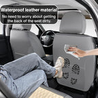 Car Seat Cover Set, Khaki Seat Covers, Automotive Interior Accessories, with Lumbar Support, Premium Nappa Leather, Protect and Upgrade Your Car Interior, Fits Suvs, Pickups, Sedans
